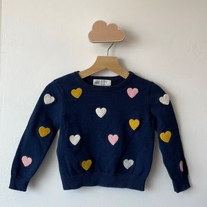 H&M Colorful Heart Sweater Size 18-24M